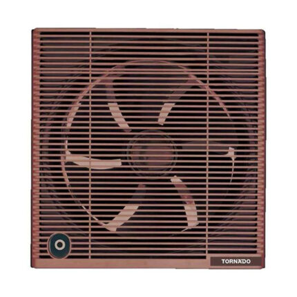 Tornado Wall Mounted Extractor Fan, 20cm, with Mesh, Metal TVS20NM - Brown